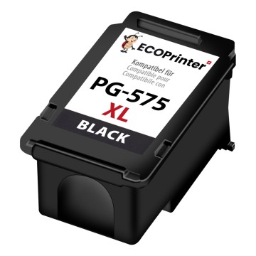 ECOPrinter Canon 575BK | Cartouche ECOPrinter équivalent à Canon PG-575XL   | Famille Canon PG-575 / CLI-576 | Noir (BK) | 450 pages