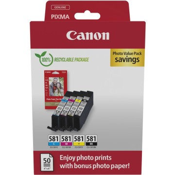 CANON CLI581BKCMY | Photo valuepack Canon CLI581BKCMY | Pixma TR7550 | BKCMY | 4x5.6ml