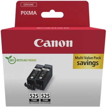 CANON PGI-525PACK | Twin pack encre 2x19ml Canon PGI-525PACK | PIXMA iP 4850 | Noir (BK) | 2 pièces