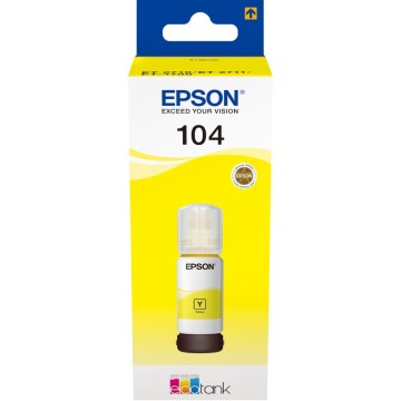 EPSON T00P440 | Bouteille d'encre Epson 104 | Famille Epson 104 | Jaune (Y) | 7'500 pages