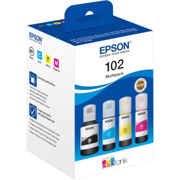EPSON T03R640 | Pack cartouches d'encre Epson 102 | EcoTank ET-2700 | CMYBK | 4-color