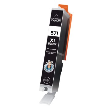 ECOPrinter Canon 571BK | Cartouche ECOPrinter équivalent à Canon CLI-571 XL   | Famille Canon PGI-570 / CLI-571 | Noir (BK) | 810 pages