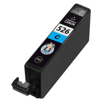 ECOPrinter Canon 526C | Cartouche ECOPrinter équivalent à Canon CLI-526   | Famille Canon PGI-525 / CLI-526 | Cyan (C) | 500 pages