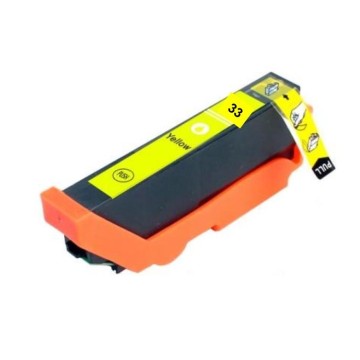 ECOPrinter Epson 33Y | Cartouche ECOPrinter équivalent à Epson 33 XL   | Famille Epson 33 (Orange) | Jaune (Y) | 650 pages