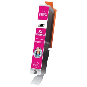 ECOPrinter Canon 551M | Cartouche ECOPrinter équivalent à Canon CLI-551 XL   | Famille Canon PGI-550 / CL-551 | Magenta (M) | 695 pages