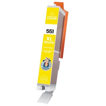 ECOPrinter Canon 551Y | Cartouche ECOPrinter équivalent à Canon CLI-551 XL   | Famille Canon PGI-550 / CL-551 | Jaune (Y) | 695 pages