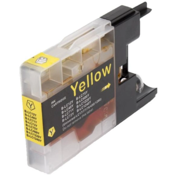 ECOPrinter Brother 1240Y | Cartouche ECOPrinter équivalent à Brother LC-1240 - LC-1280  | Famille Brother LC-1240-1280 | Jaune (Y) | 1'200 pages