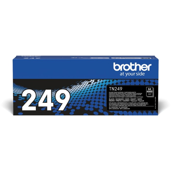 BROTHER TN-249BK | Toner Super Haute Capacité Brother TN-249BK | HL-L8240CDW | Noir (BK) | 4'500 pages