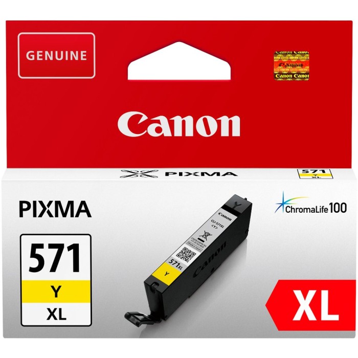 CANON CLI-571XLY | Cartouche d'encre Canon CLI-571XLY | PIXMA MG5750 | Jaune (Y) | 11ml